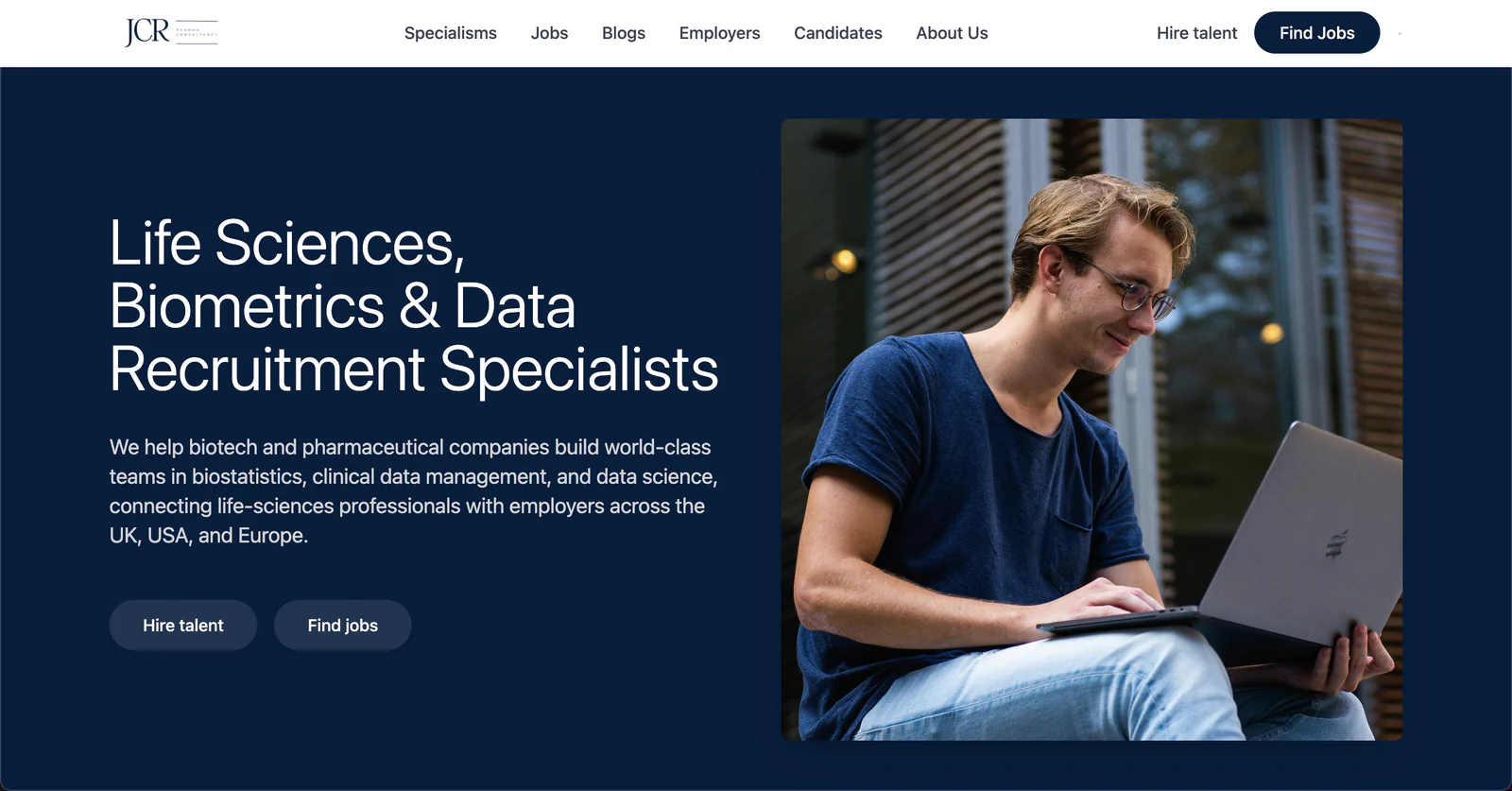 JCR Pharma homepage